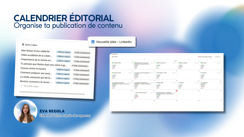 optimisez votre stratégie de contenu avec notre calendrier éditorial. planifiez vos publications, organisez vos idées et assurez une communication fluide tout au long de l'année.